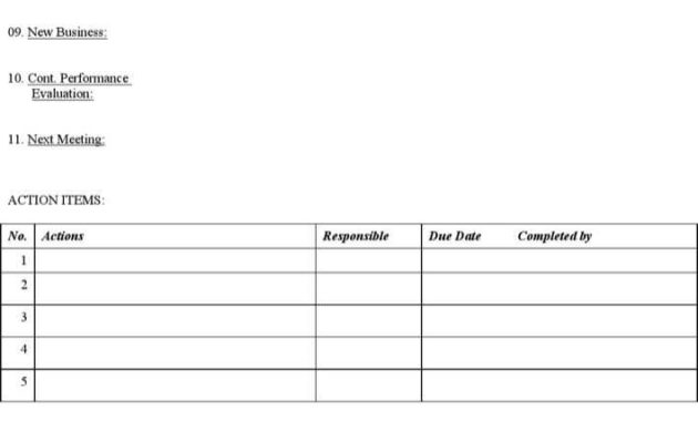 Download Sample Construction Meeting Minutes Template For With Regard To Construction Meeting Minutes Template