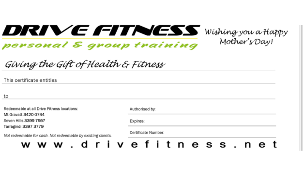Drive Fitness Blog Mother'S Day Gift Certificates Throughout Weight Loss Certificate Template Free