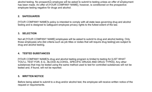 Drug Testing Policies Template Businessinabox™ Intended For Business In A Box Templates