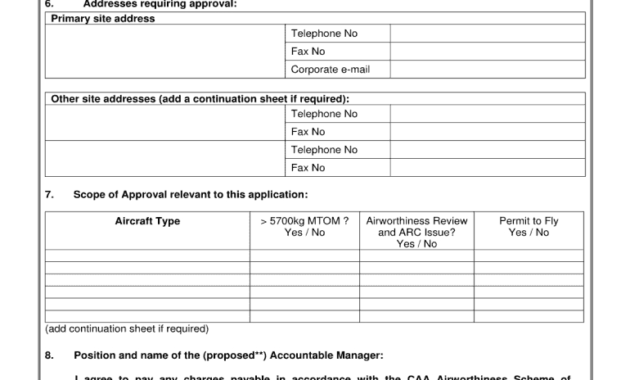 Easa Form 4 Application Form Fill Online Printable In Aircraft Flight Log Template