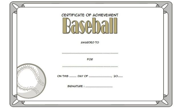 Editable Baseball Award Certificates 9 Sporty Designs Free For Free Winner Certificate Template Ideas Free