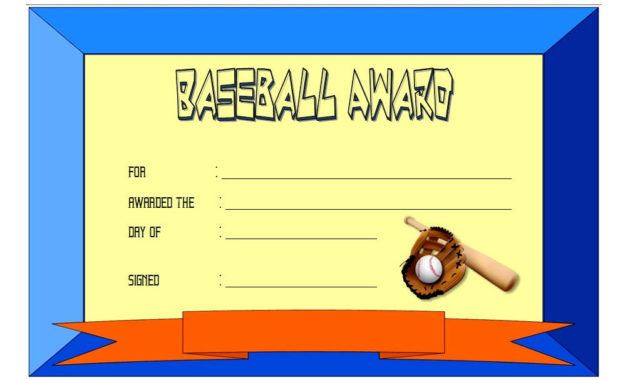 Editable Baseball Award Certificates 9 Sporty Designs Free Inside Basketball Tournament Certificate Template Free