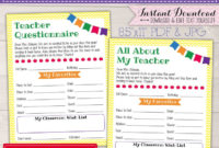 Editable Meet The Teacher Template Printable Welcome Throughout Free Meet The Teacher Letter Template