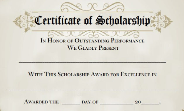 Editable Quarterly Awards Certificate Template Deped Pertaining To Best 10 Scholarship Award Certificate Editable Templates