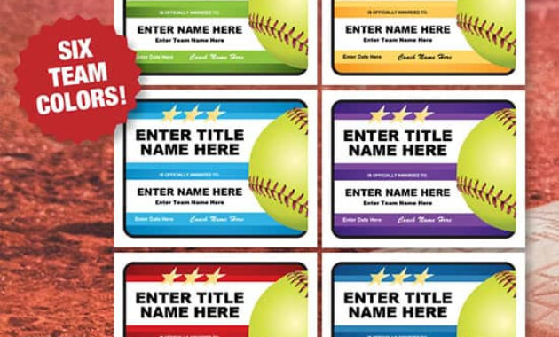Editable Softball Certificates Award Templates That Are Pertaining To Softball Certificate Templates Free