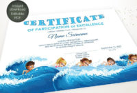 Editable Swimming Certificate Template Sport Certificate Throughout Swimming Certificate Templates Free