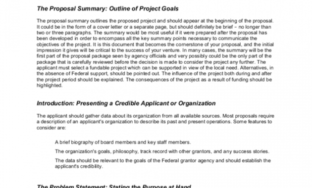 Editable Writing The Grant Proposal Template With Request For Proposal Template Word