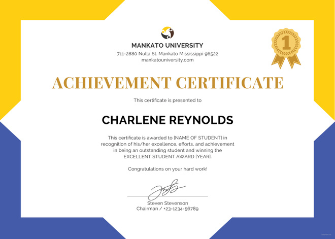 Editablenewfreedocschoolcertificate Certificate In Amazing Handwriting Certificate Template 10 Catchy Designs