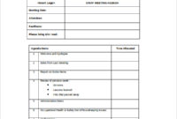 Effective Meeting Agenda Template Business Mentor With Printable Six Sigma Meeting Agenda Template