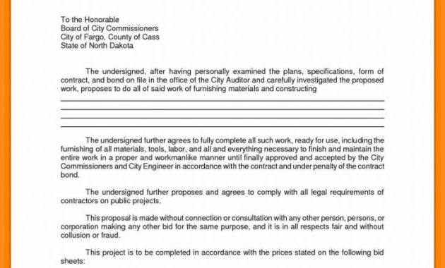 Electrical Bid Form Template Mbm Legal Intended For Electrical Proposal Template