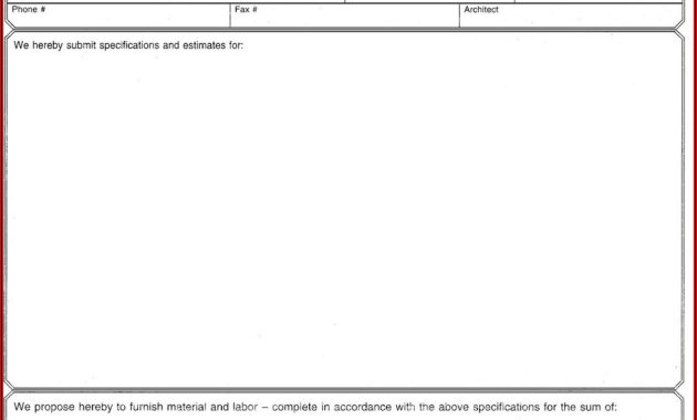 Electrical Contractor Scope Of Work Template Template 1 Regarding Electrical Proposal Template