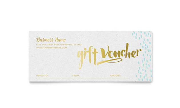 Elegant Gold Foil Gift Certificate Template Design Throughout Best Tattoo Gift Certificate Template Coolest Designs