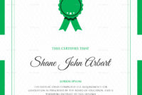 Elegant Graduation Completion Certificate Design Template With Regard To Free Graduation Certificate Template Word