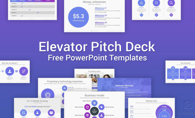 Elevator Free Pitch Deck Powerpoint Template Slidesalad For Business Idea Pitch Template