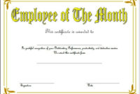 Employee Of The Month Certificate Templates 10 Best Ideas Intended For Employee Certificate Template Free 10 Best Designs