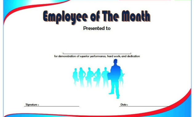 Employee Of The Month Certificate Templates 10 Best Ideas Throughout Free Employee Certificate Template Free 10 Best Designs
