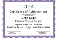 Employee Of The Year Certificate Template Microsoft Word With Regard To Printable Employee Of The Month Certificate Template Word