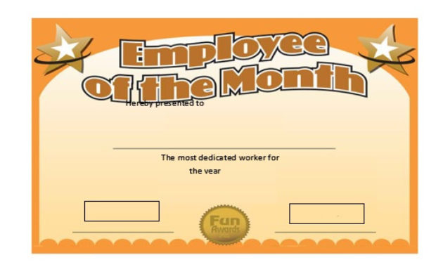 Employee Of The Year Certificate Templates Best Samples With Free Employee Of The Year Certificate Template Free
