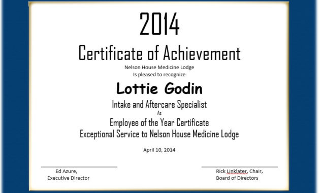 Employee Recognition Certificates Templates Free Throughout Awesome Employee Appreciation Certificate Template