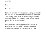 Employeepromotionletterwithsalaryincrease Best Pertaining To Job Promotion Certificate Template Free