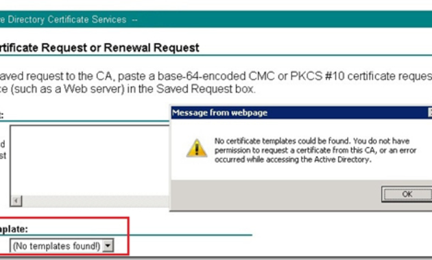 Entidad Certificadora En Microsoft Winfows Server 2008 R2 With Regard To No Certificate Templates Could Be Found