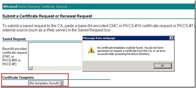 Entidad Certificadora En Microsoft Winfows Server 2008 R2 With Regard To No Certificate Templates Could Be Found