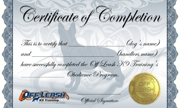 Entry 21Brandtgraphix For Design A Certificate Of In Dog Training Certificate Template