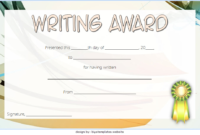 Essay Writing Competition Certificate 9 Creative Designs With Regard To Awesome Handwriting Award Certificate Printable