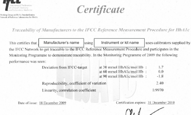 Example Of A Certificate Released To A Manufacturerthe With Certificate Of Manufacture Template