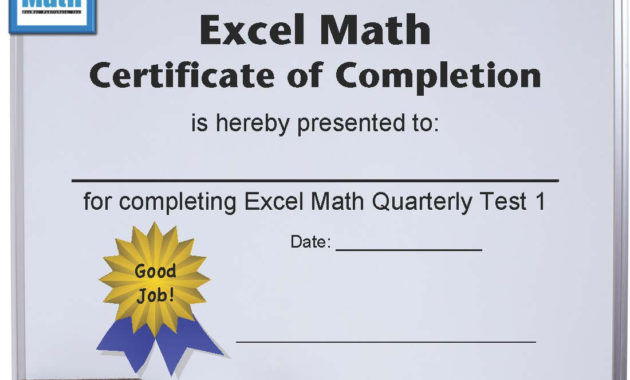 Excel Math Printable Math Certificates And Awards Within Star Performer Certificate Templates