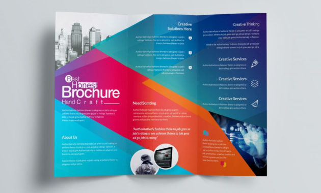 Excellent Professional Corporate Trifold Brochure In Free Tri Fold Business Brochure Templates