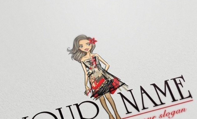 Exclusive Design Girl Fashion Logo Compatible Free Pertaining To Business Attire For Women Template