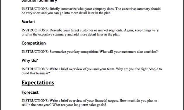 Executive Summary Examples Business Plan Examples Of An For Executive Summary Template For Business Plan