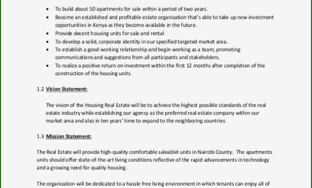 Exemplary Sample Business Plans Real Estate Investment Pertaining To Real Estate Investment Business Plan Template