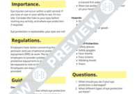 Eye Protection Toolbox Talk Template Haspod Pertaining To Awesome Toolbox Meeting Template Doc