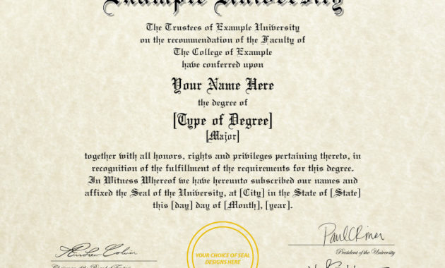 Fake Diplomas Certificates College University Replicas Pertaining To Free Fake Diploma Certificate Template