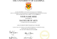 Fake Diplomas College University Replicas With Regard To Free Fake Diploma Certificate Template
