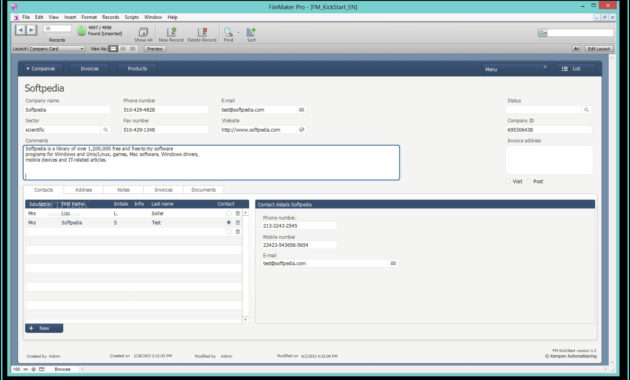 Filemaker Accounting Template Free Template 2 Resume Throughout Filemaker Business Templates