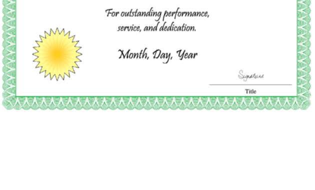 Fillable Employee Of The Month Certificate Template Within Employee Of The Month Certificate Templates