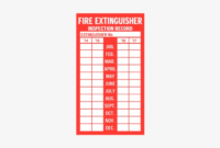 Fire Extinguisher Inspection Tag Template Fire Throughout Quality Water Damage Drying Log Template