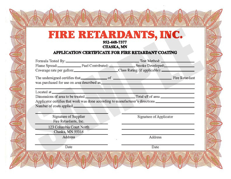 Fire Retardant Certificate Sample Carlynstudio For Amazing Electrical Isolation Certificate Template