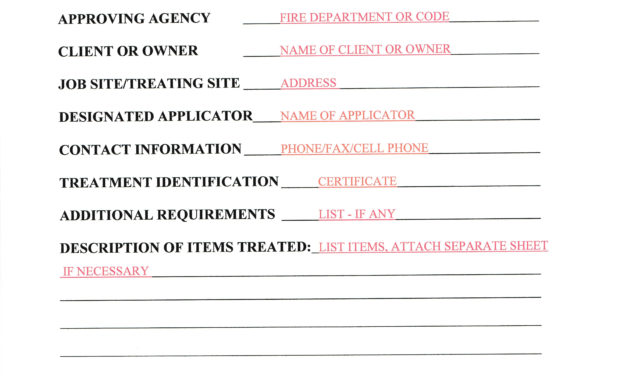 Fire Retardant Certificate Sample Carlynstudio Intended For Firefighter Training Certificate Template