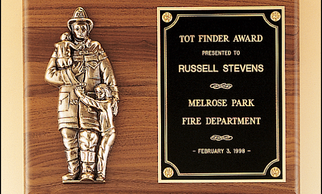 Firefighter Recognition Plaque Fireman Award Intended For Quality Firefighter Certificate Template