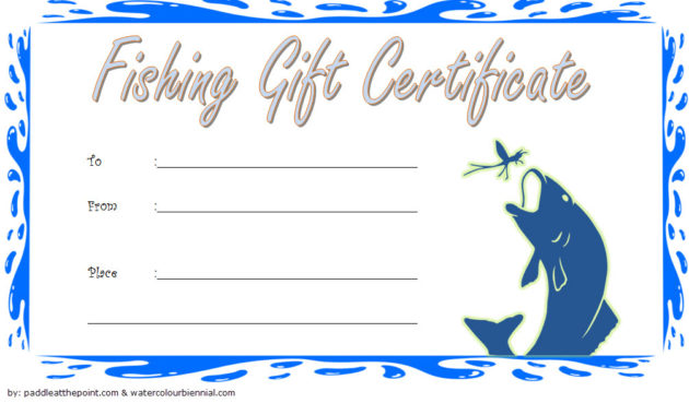 Fishing Gift Certificate Editable Templates 7 Latest Inside Amazing Editable Swimming Certificate Template Free Ideas