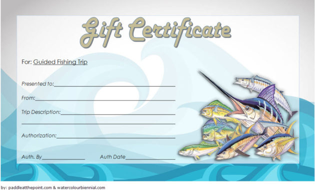 Fishing Gift Certificate Template 7 Inspirational Designs Intended For Baby Shower Winner Certificate Template 7 Ideas