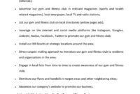 Fitness Gym Business Plan Template Sample Pages Black With Regard To Business Plan Template For Gym