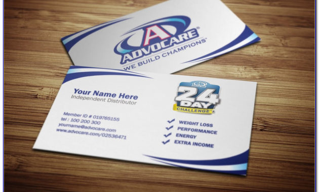 Foldable Business Cards Template Template Resume For Advocare Business Card Template