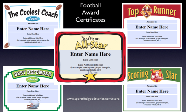Football Teams Nicknames Ideas Youth Team Within Youth Football Certificate Templates