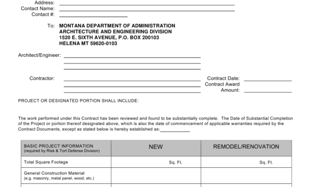 Form 107 Download Fillable Pdf Or Fill Online Certificate Inside Free Certificate Of Substantial Completion Template