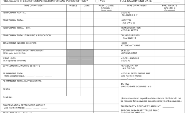 Form Dfsf2Dwc13 Download Fillable Pdf Or Fill Online Pertaining To Cost Report Template